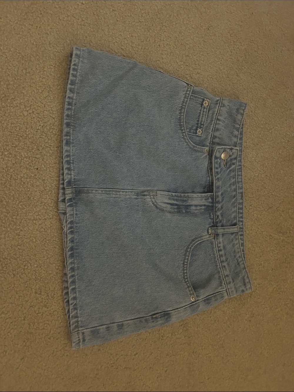Meshki | NWOT | Light Blue Denim Mini Skirt